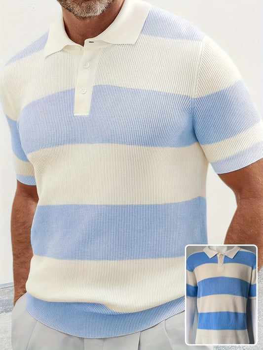 Men’s Summer Knit Polo Shirt