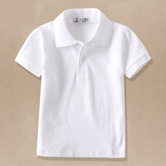 Kids White Polo T-Shirt