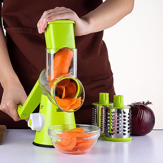 Round Mandoline Vegetable Cutter – Potato & Carrot Slicer