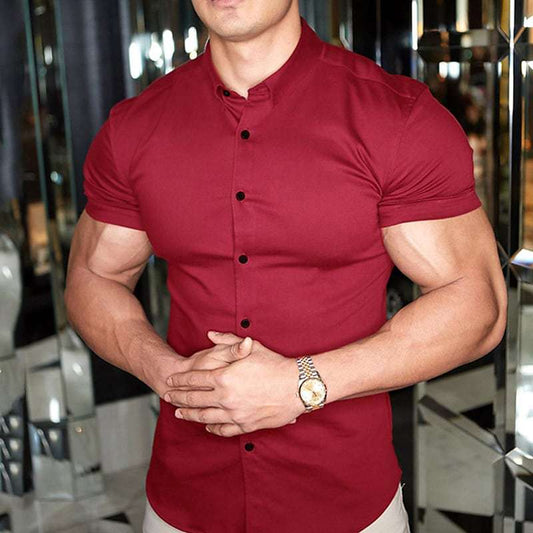 Men’s Slim Fit Shirt – Short Sleeve