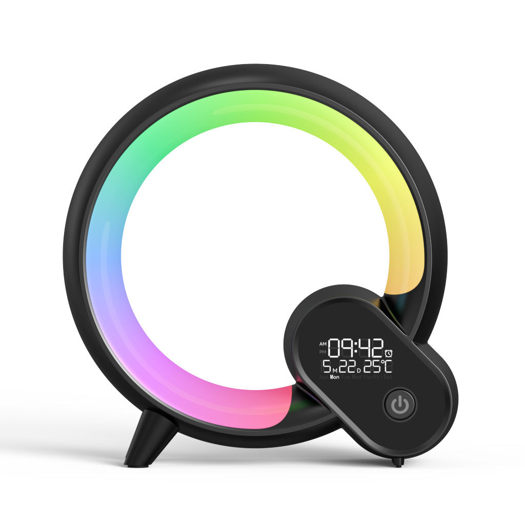 Creative Q Light Alarm Clock with Bluetooth Speaker & Sunrise Light