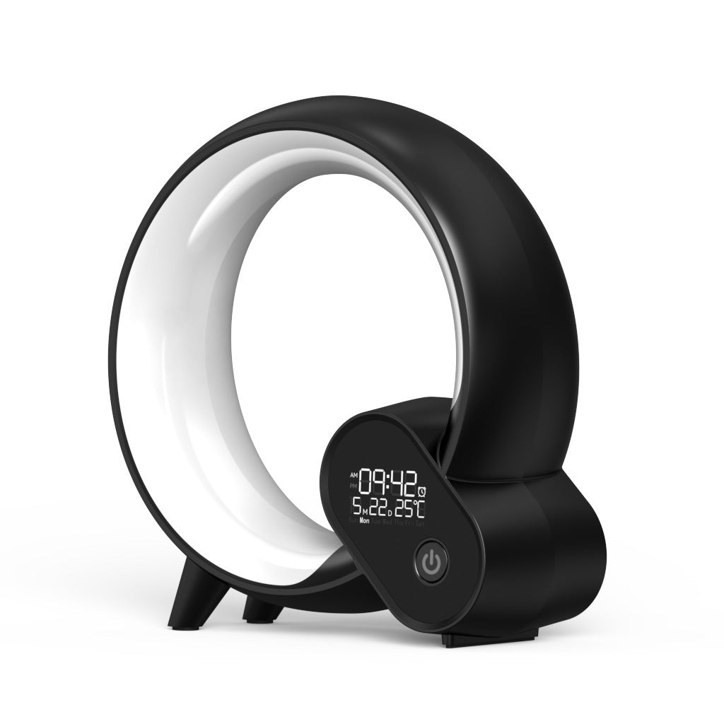 Creative Q Light Alarm Clock with Bluetooth Speaker & Sunrise Light