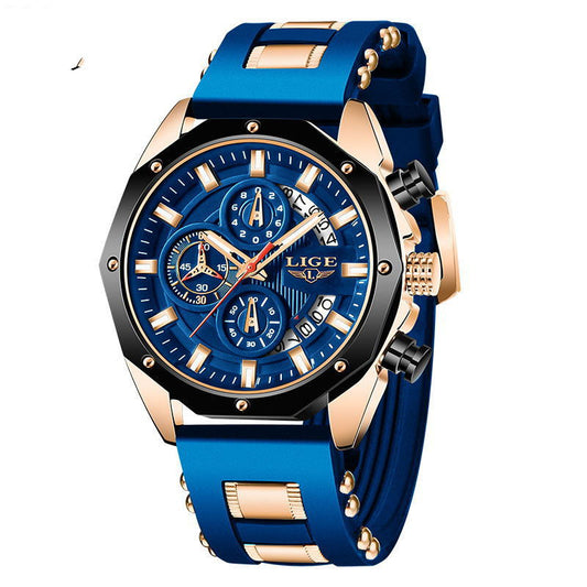 Wasserdichte Sport-Armbanduhr für Herren mit Datum