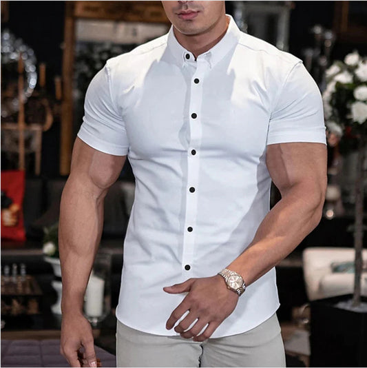 Men’s Slim Fit Shirt – Short Sleeve