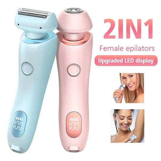 2-in-1 Women’s Hair Removal Epilator – USB Rechargeable
