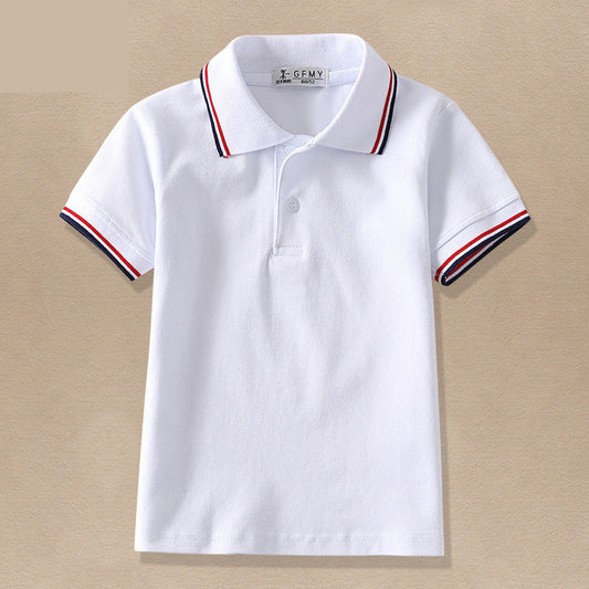 Kids White Polo T-Shirt