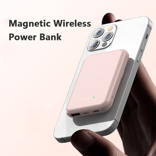 Mini Magnetic Wireless Power Bank – Fast Charging